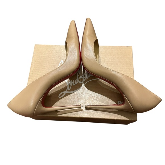 Christian Louboutin Beige Stiletto Heels size 41.5 - Picture 6 of 14